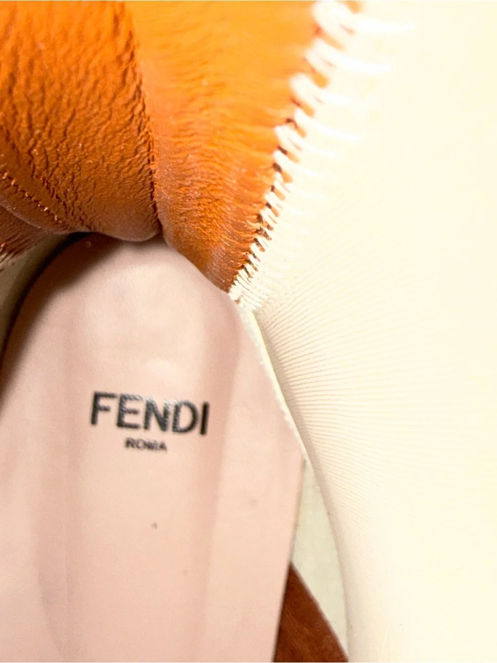 Fendi White Patent Leather Ankle Booties